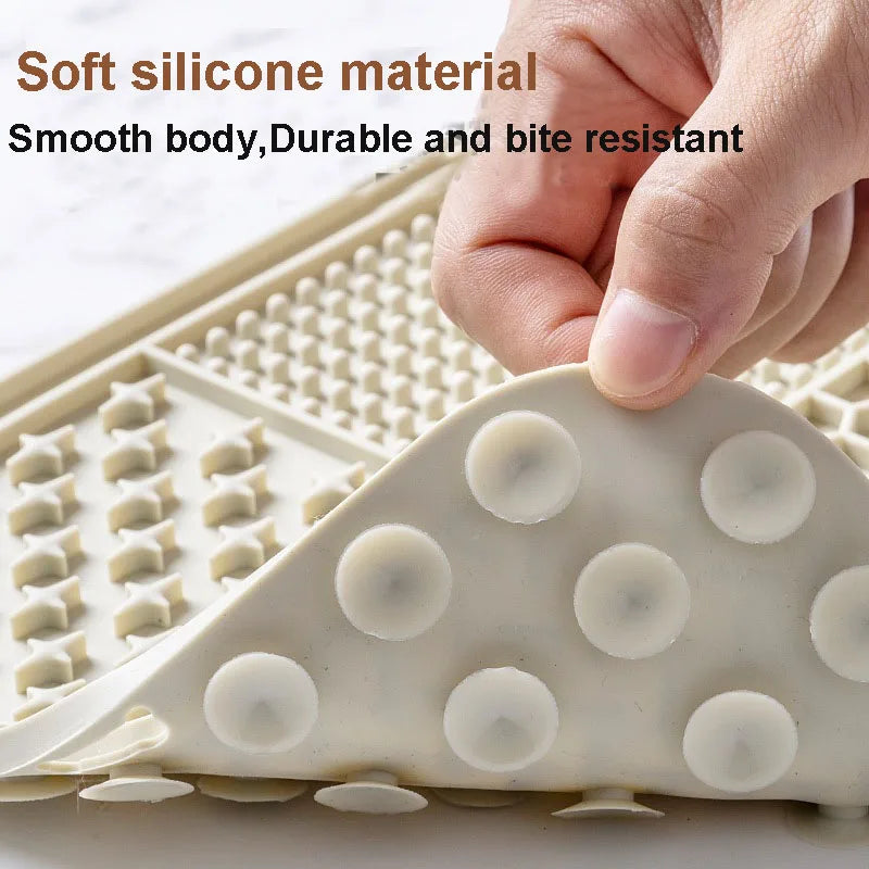 Cat Slow Feeding Licking Pad Pet Meal Pad Silicone Tape Suction Cup Pet Slow Feeding Pad Advanced Licking Board Feeding