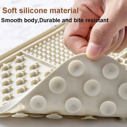 Cat Slow Feeding Licking Pad Pet Meal Pad Silicone Tape Suction Cup Pet Slow Feeding Pad Advanced Licking Board Feeding