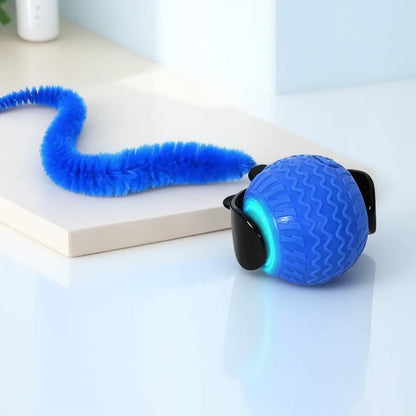 Automatic Rotating Smart Cat Teasing Ball LED Interactive Obstacle Avoidance Electric Pet Play Toy