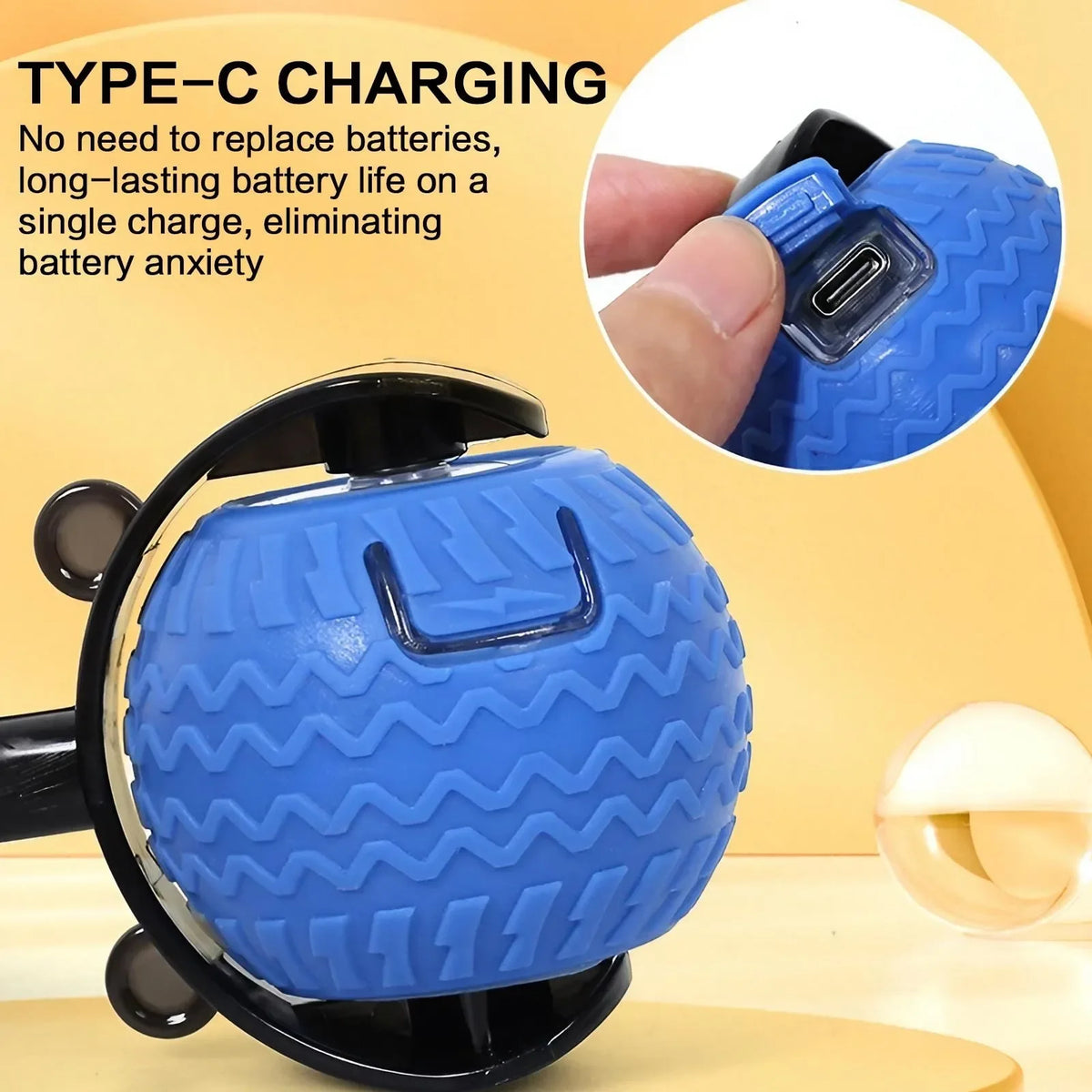 Automatic Rotating Smart Cat Teasing Ball LED Interactive Obstacle Avoidance Electric Pet Play Toy