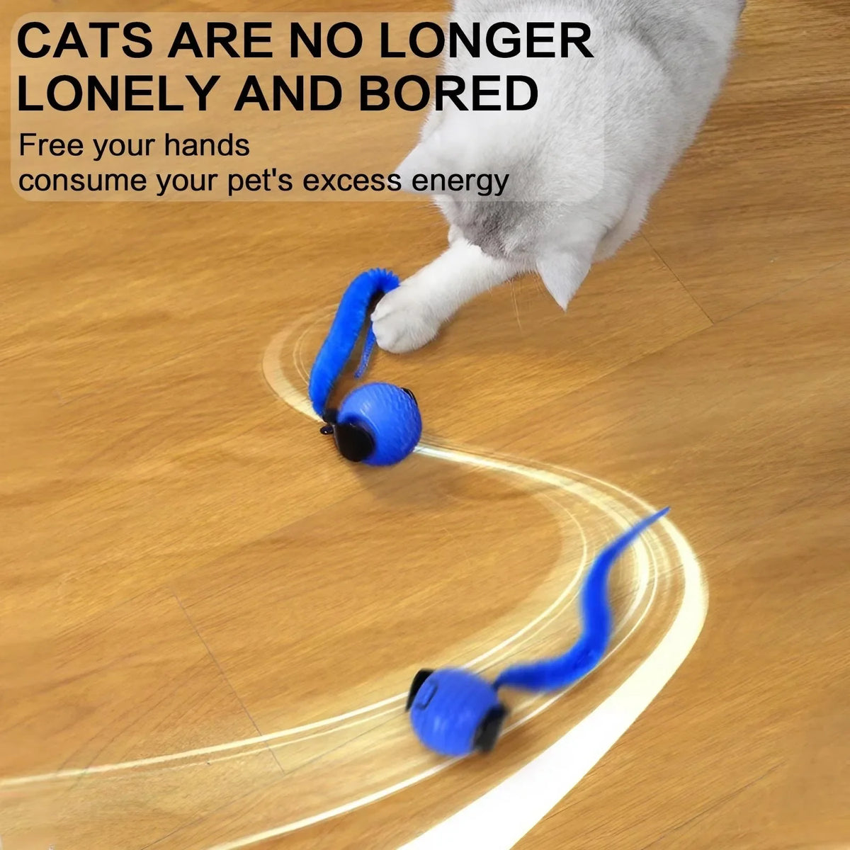 Automatic Rotating Smart Cat Teasing Ball LED Interactive Obstacle Avoidance Electric Pet Play Toy