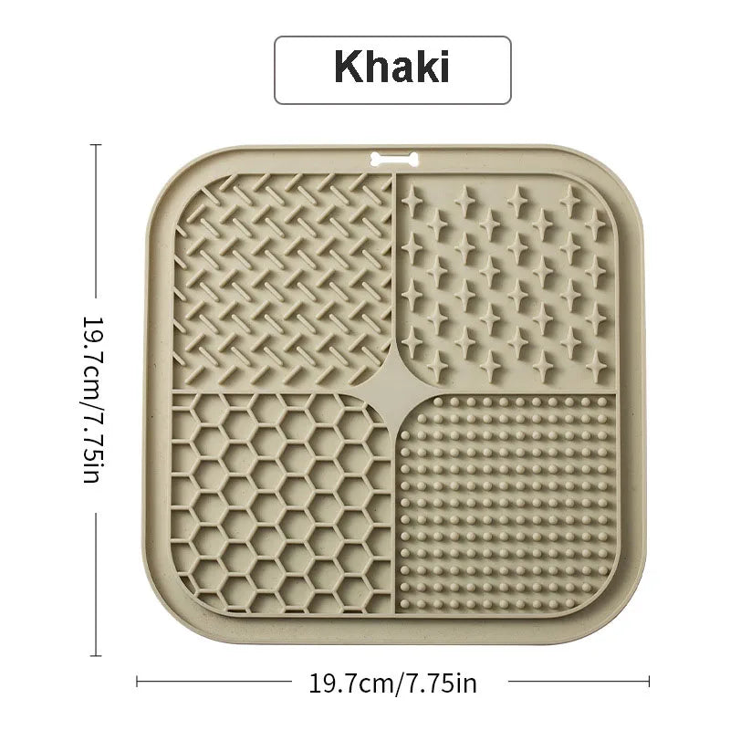 Cat Slow Feeding Licking Pad Pet Meal Pad Silicone Tape Suction Cup Pet Slow Feeding Pad Advanced Licking Board Feeding