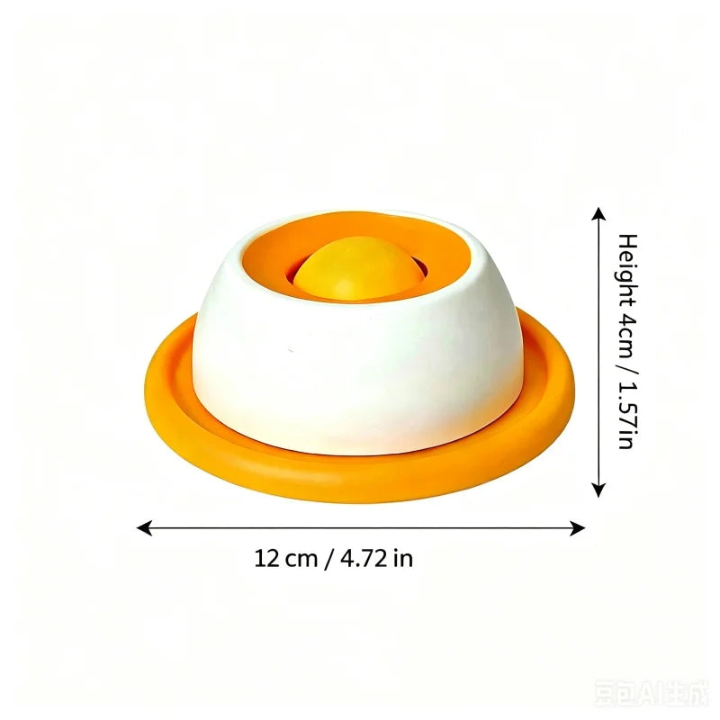 Interactive Treat Puzzle Lick Ball Slow Feeder Bowl for Dogs Cats Anxiety Relief Enrichment Toy Tongue Cleaning Design