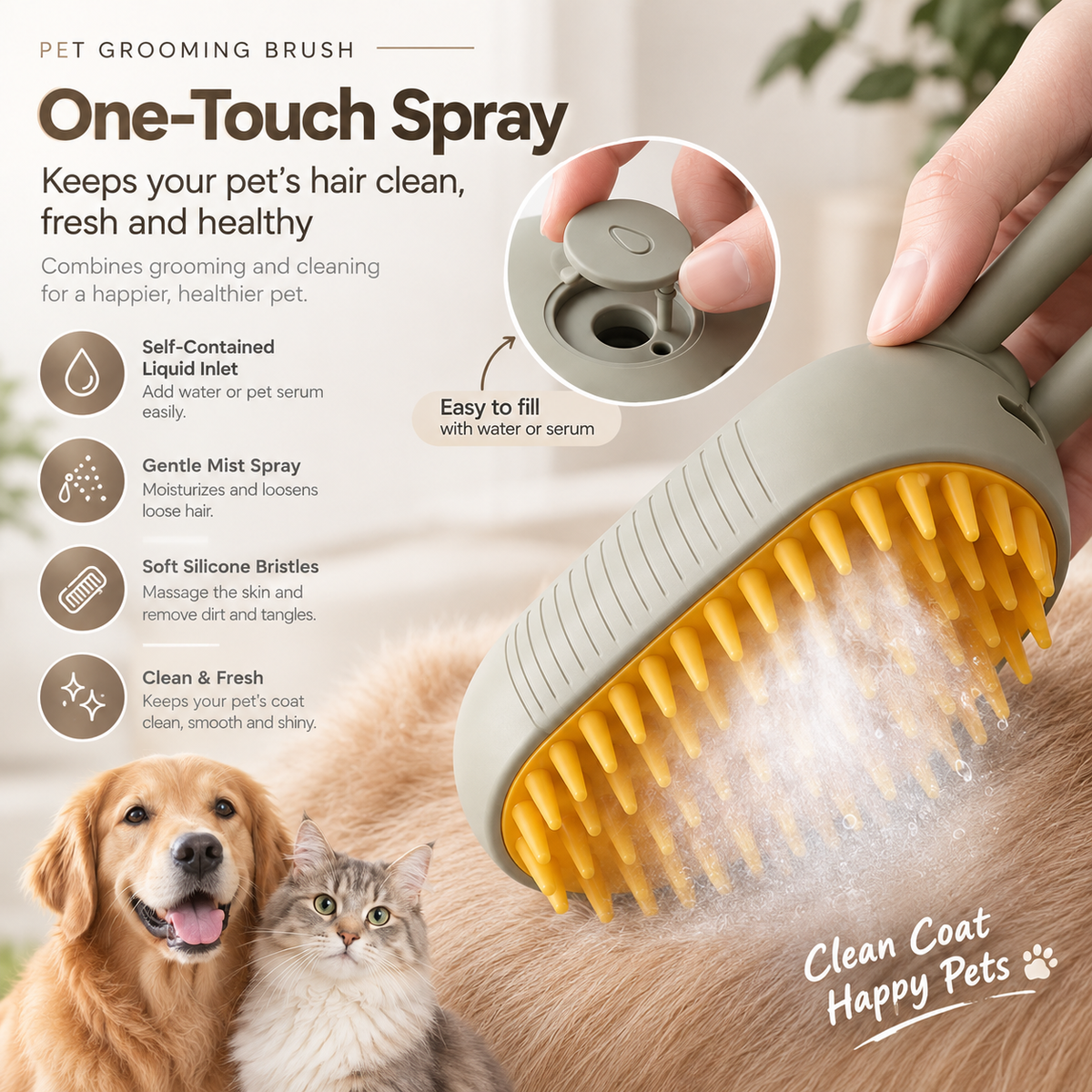 AquaGroom Pet Brush