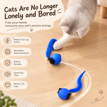 Pelota Interactiva Automática Inteligente con LED para Gatos