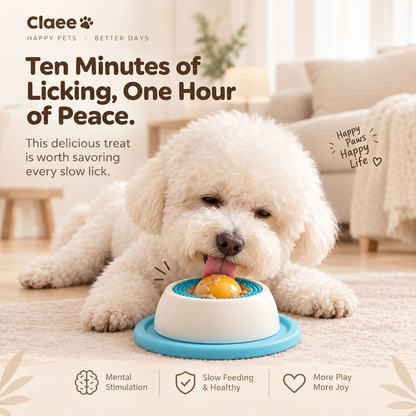 Claoe TreatTumble - Cuenco de alimentación lenta para mascotas